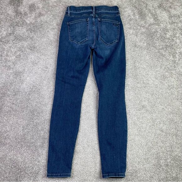 Ayr The Chiller Jeans Women’s 26* Blue Skinny Mid-Rise Dark Denim Stretch - Picture 3 of 13